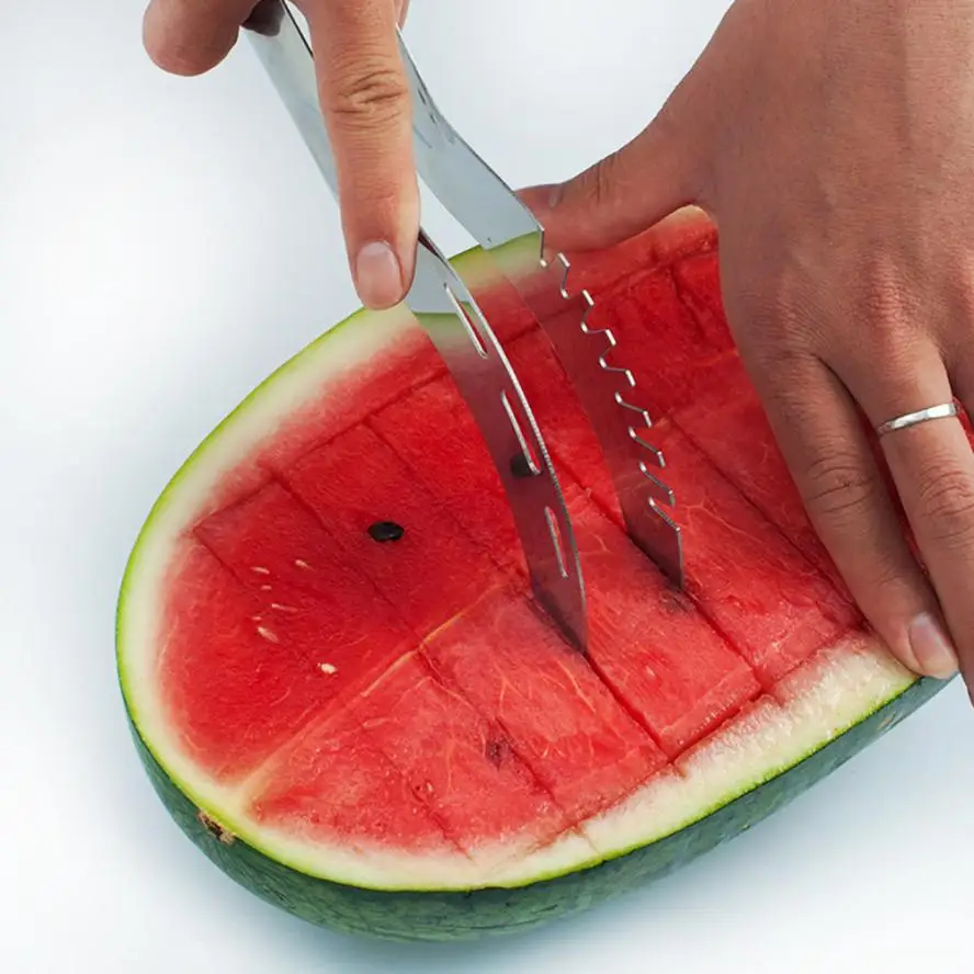 

Melon Watermelon Slicer Server Cutter Corer Scoop Stainless Steel Tool Drop shipping