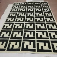 Мода двойной F Логотип Arcylic ковер, 3D Высокий и короткий эффект волос, MD-ACR015, длинные короткие волосы