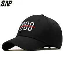 Зонтик для досуга, бейсбольная кепка, уличная хип-хоп бейсболка, кепка для папы, мужские кепки с костями, Женская Кепка с вышивкой, 1988 регулируемые шапки с костями