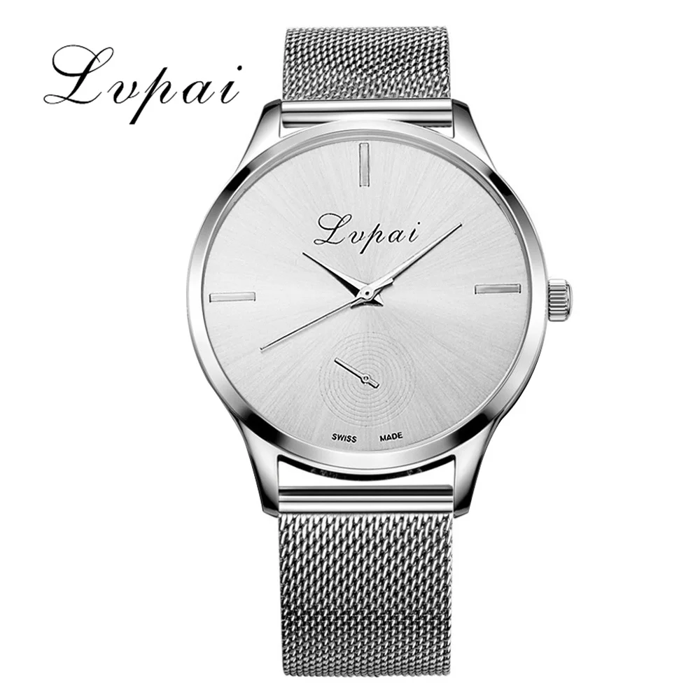 

Lvpai 2018 Women Watches Gold Silver Women Wristwatch Summer Luxury Fashion Men Couples Lovers Mesh Belt Clock Quartz Watches