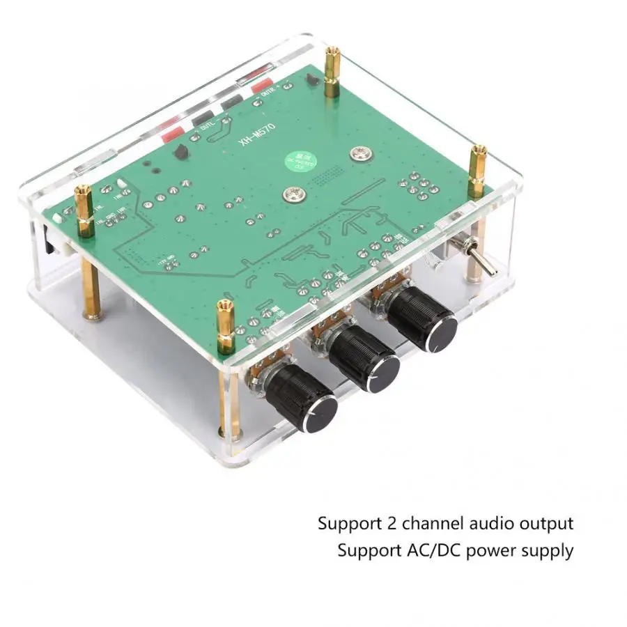 AC12 17V/DC 12 24V AMP модуль 80W * 2 двухканальная плата цифрового усилителя звука|Детали и
