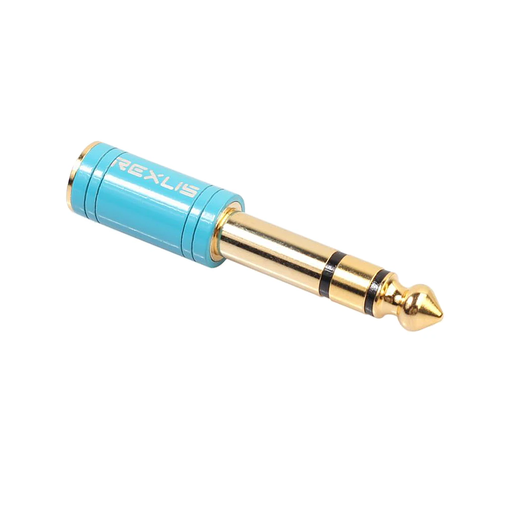 6.35mm Male to 3.5mm Female Stereo Headphone Jack Audio Adapter Converter for Headphone Earphone