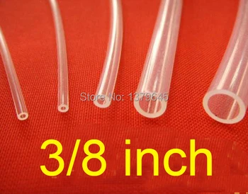 

6.35mm ID 9.33mm OD 3/8 inch PFA FEP F46 F4 Transparent clear PTFE tube,3/8'' TFE ETFE HOSE,semiconductor printer pipe Tubing