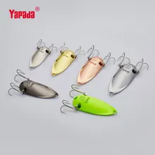 YAPADA ложка 001 Голографическая Цикада 10 г/15 г/20g25g многоцветный 45-60мм высоких крюк металлической ложкой многоцветный рыболовные приманки