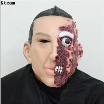 

2018 Halloween Scary Devil Zombie Mask Halloween Cosplay Party Horror Monster Skull Latex Fancy Skeleton Zombie Blood Mask Prop