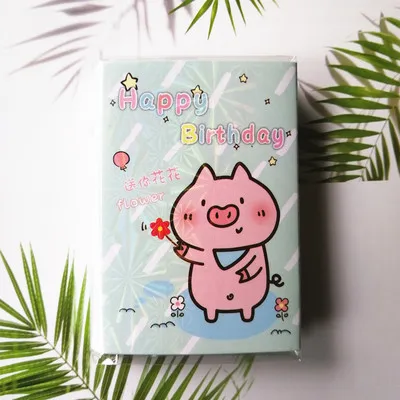 Розовый блокнот Hello Pig Memo pad 6 складной блокнот стикер блокнот планировщик DIY милые канцелярские принадлежности Школьные офисные принадлежности - Цвет: C