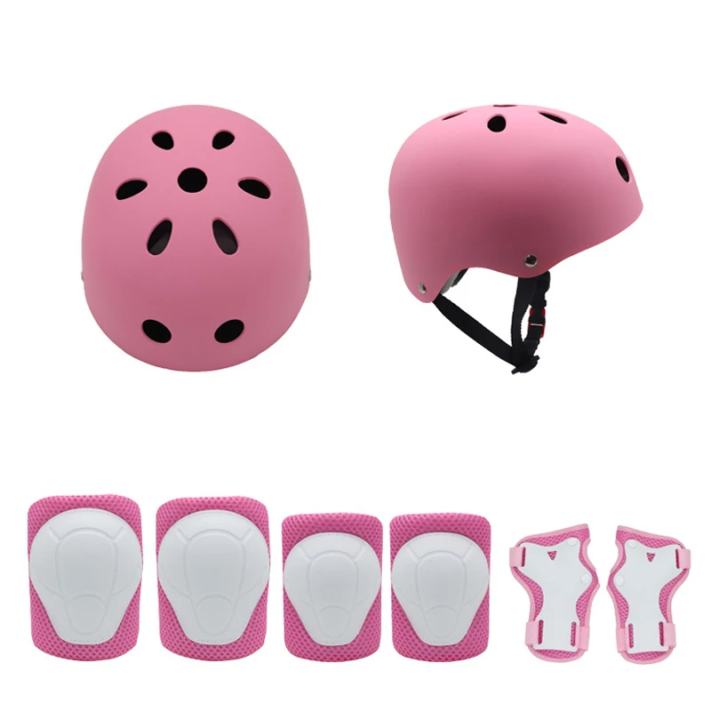 7 шт./компл. детский шлем на колено локоть запястье колодки комплект для велосипеда для скейтборда и роликов Велосипедный спорт YA88