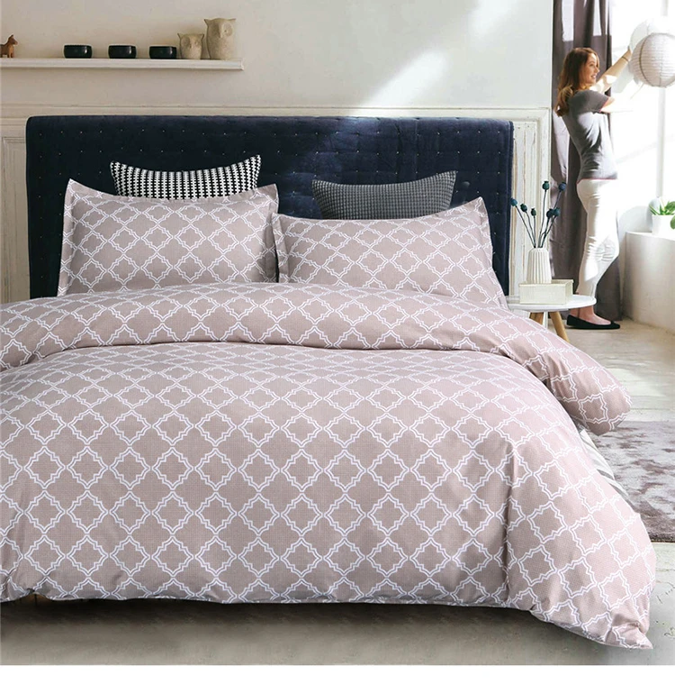 Brief Geometric Duvet Cover Set 3pcs Bed Set Twin Double Queen King Size Bed linen Bedclothes bedding sets(No Sheet No Filling