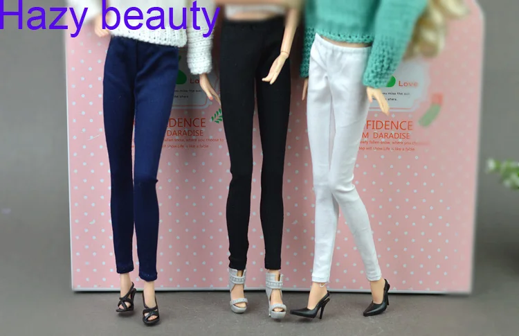 Hazy beauty accessories Blue black Casual Short Pant Trousers For Barbie 1 6 Doll BBI1025