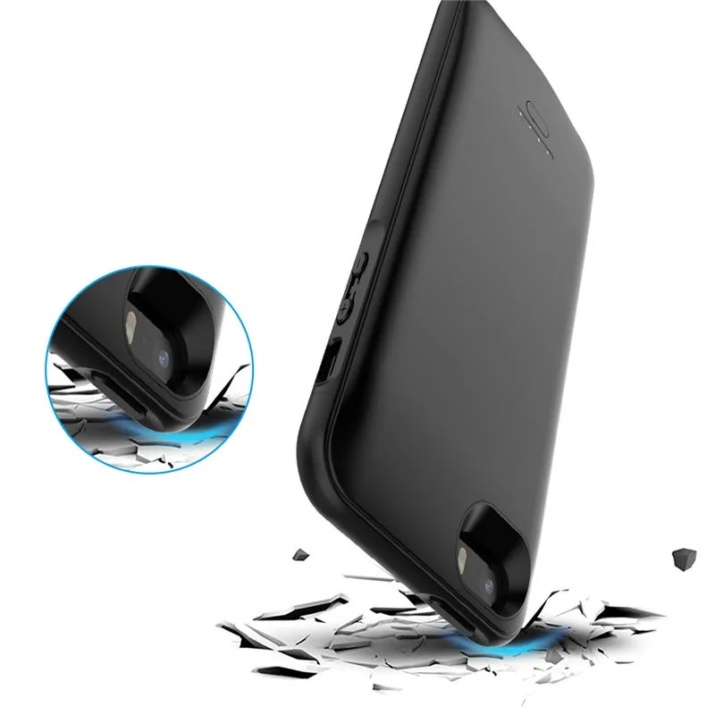 Чехол для аккумулятора для Iphone 11 Pro MAX XS MAX XR 7 8 6S Plus, Силиконовый противоударный чехол для зарядного устройства для Galaxy S9 S8 Plus