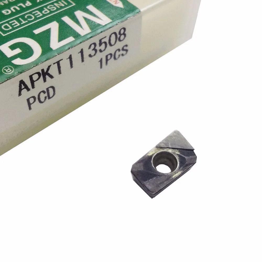 MZG CNC APKT1135 PCD APKT1604 твердосплавные токарные вкладыши концевой фрезы для обработки