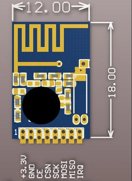 10 шт. RCmall NRF24L01 MSD 2,4 ГГц Беспроводной приемопередатчик модуль для Arduino FZ1805* 10