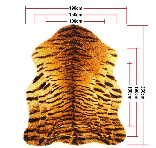 Free Shipping New Design 100 Nylon Faux Tiger Skin Rug Playmat Free Shipping New Design 100 Nylon Faux Tiger Skin Rug Playmat Animal For