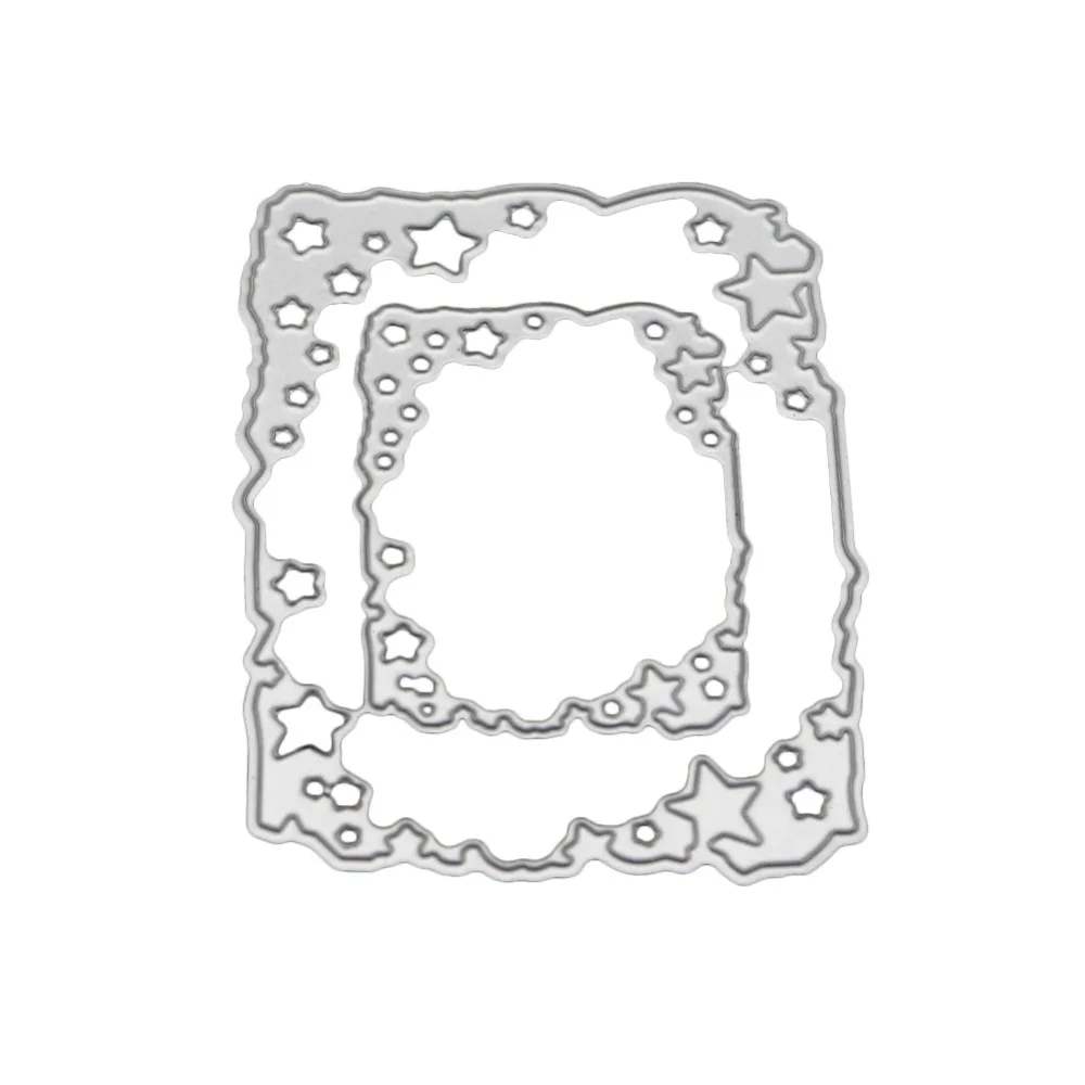

Star border background dies background cutting dies fustelle metalliche per scrapbooking new arrivage stitch stamp and dies new