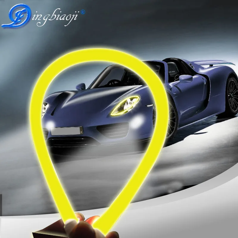 

30cm 45cm 60cm 12V Turn Signal Light Flexible Silicon Car LED Strip Lights Daytime Running Light Tube AUTO DRL Blue White Yellow