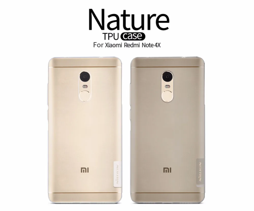 For Xiaomi Redmi Note 4X Case Original Nillkin Luxury Brand Soft Silicone TPU Cover Phone Cases |