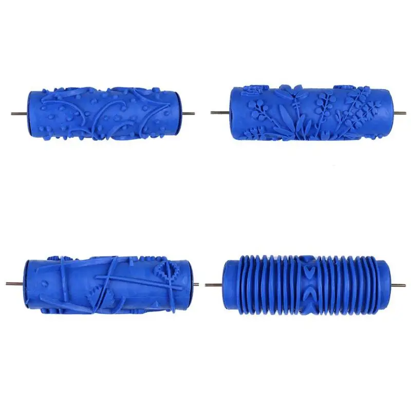 

Wall Embossing Cylinder Art Roller Brush Soft Printing Pattern Rubber Roller Wall Brushes for Home Wall Decoration