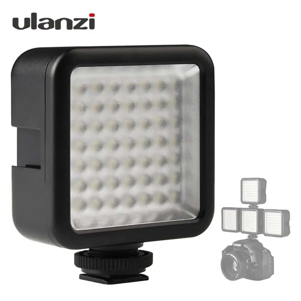 

Ulanzi 49 LED Light With Hot Shoe Socket Mini Photography Luminaire Mini Light Fill Light Photographic Accessories