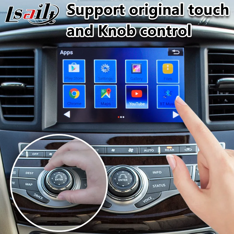 Lsailt Android мультимедийный видеоинтерфейс для Infinite QX60 2014 2018 года с Youtube Google Map Carplay GPS