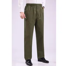 Мода, летние повседневные Тонкие штаны с эластичной резинкой на талии для пожилых людей, хлопковые свободные штаны с высокой талией, Мужские штаны с карманами на молнии размера плюс 8XL