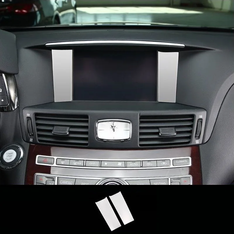 

Decorative Automobile Chromium Control System Foot Pedal Interior Dashing Decoration Trim Parts Car 18 19 FOR Infiniti Q7L