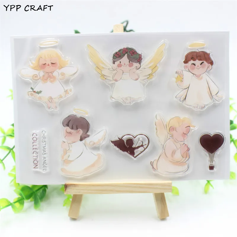 Ypp Craft Angel Transparent Clear Silicone Stamps For Diy
