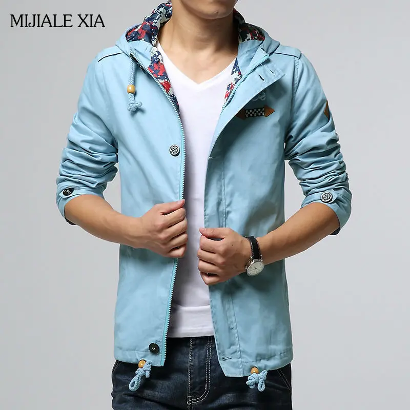 New Design Spring&Autumn Jackets Men High quality Free Shipping mens coat Fashion Hooded Jacket clothes jacket Plus M-3XL