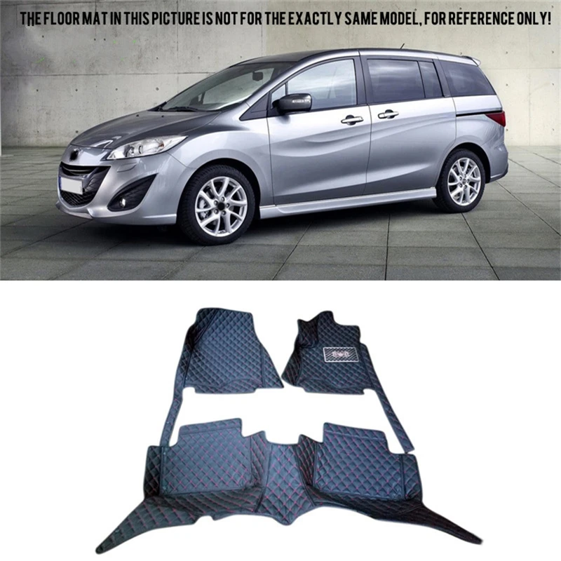

Right Left Hand Drive Car front rear Floor Mat carpets Pad cover For Mazda 5 2010 2011 2012 2013 2014 2015 5 7 seats