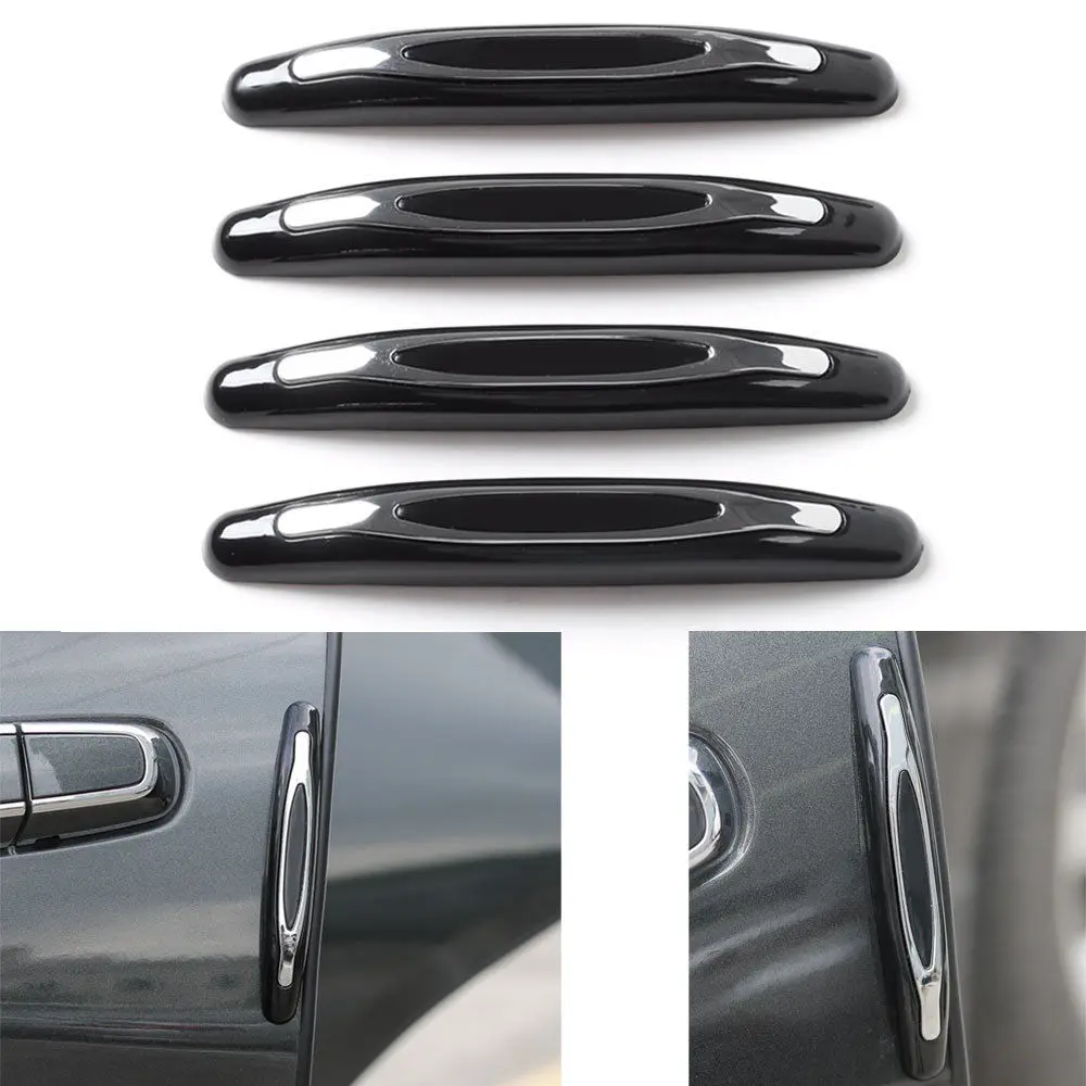 Chrome Black Car Anti Collision Crash Sticker Strip Glue Styling