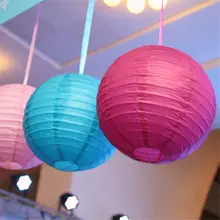 1Pcs 10/15/20/25/30CM Round Chinese Style Tissue Paper Lantern Lampion Ball Hanging Paper Ball For Home Wedding Party Decoration