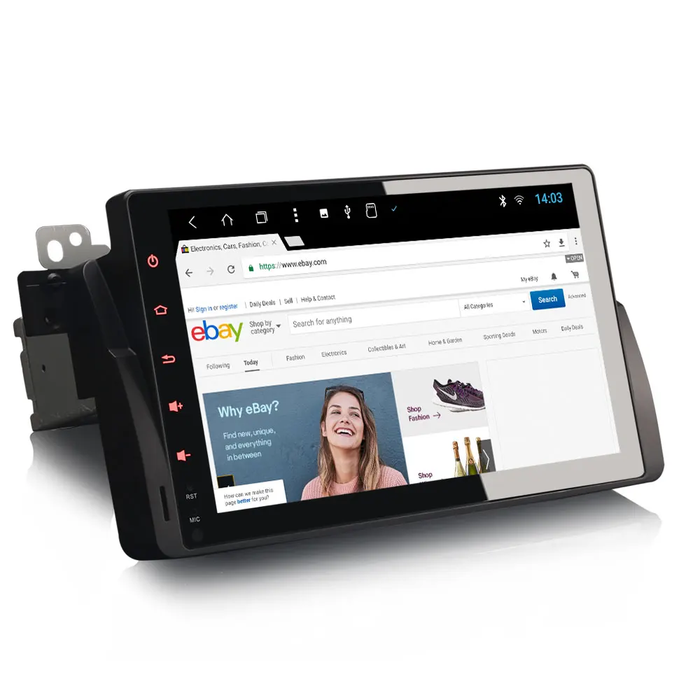 Sale 9" Android 8.1 Oreo OS Car Multimedia GPS Radio for Rover 75 1999-2005 with Split Screen Support & External OBD2 Adapter Support 4