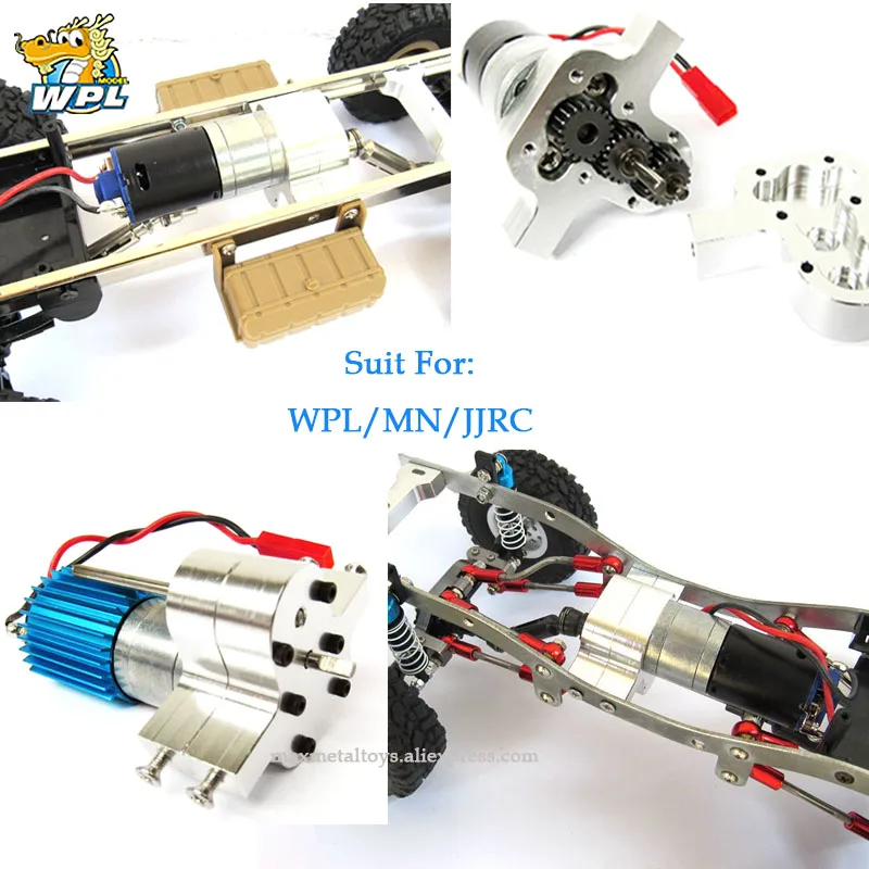 

WPL JJRC MN B14 B36 C14 Four-wheel Drive Six-drive Army GASS66 Metal Transfer Case Accessories DIY Upgrade Modified Model Toys
