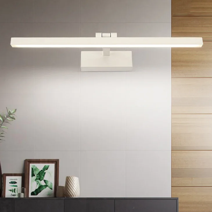 

LED Vanity Light Fixtures Acrylic Mirror Front Wall Sconce Lamp Adjustabe Toilet Black/White