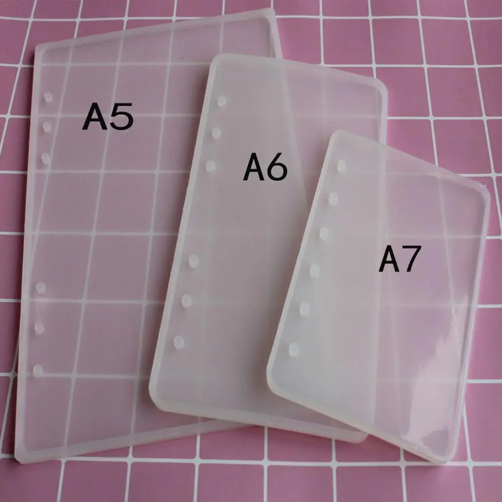 DIY Resin Book Silicone Mold Crafts Notebook Shaped A5 A6 A7 Crystal Epoxy Silicome Mold Transparent Jewelry Making Book Resin jewelry making supplies