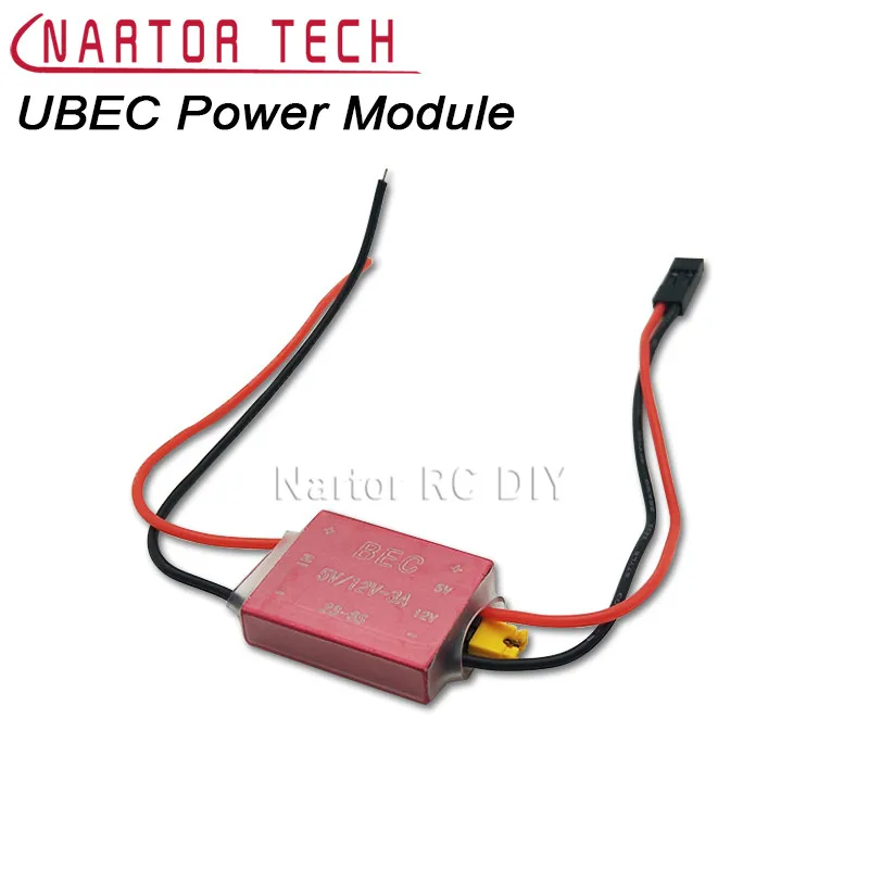 

UBEC Power Module 2-6S 5V and 12V Adjustable Aluminum Alloy Shell RC Parts