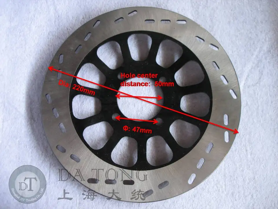GS125CC диаметр 220 мм Тормозной диск для мотоцикла Haojue Suzuki QJ150 GN Keeway Chinese Honda Yamaha Kawasaki