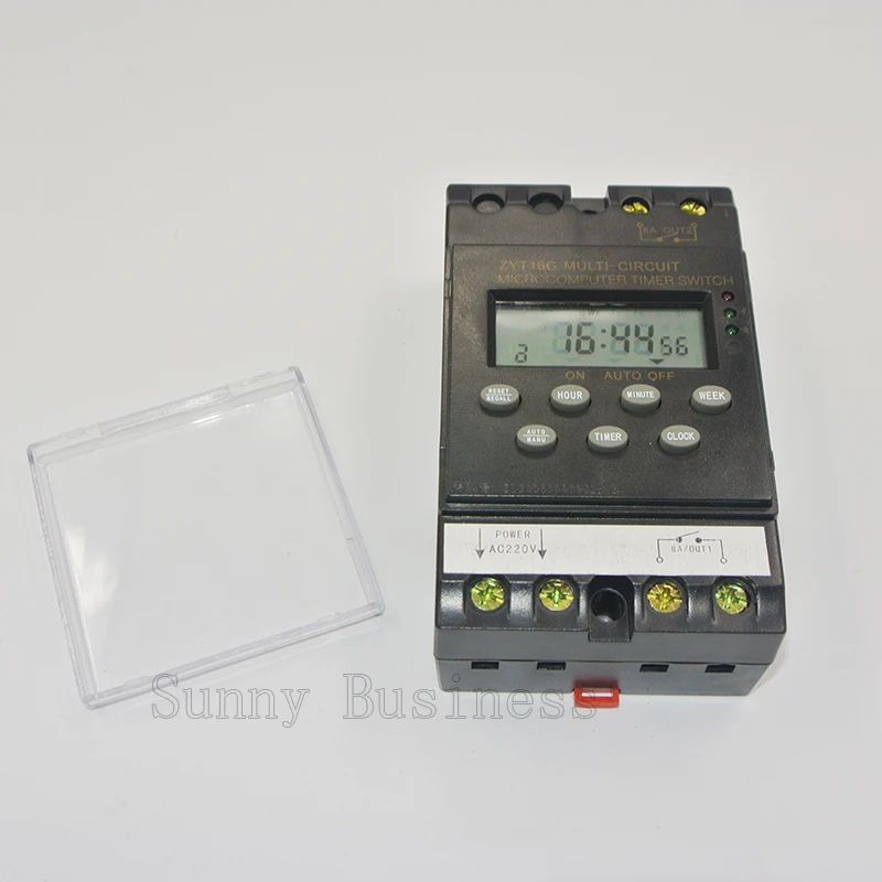 2 Channel timer switch ZYT16G 2a 220V 25A cycle time