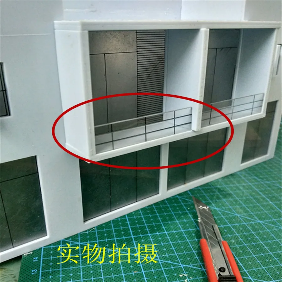 architecture miniature model building fence08