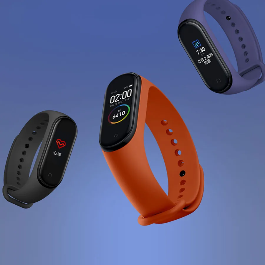  In Stock New Xiaomi mi band 4 Smart Miband 4 50M Waterpproof Heart Rate Fintess AMOLED Color Screen - 33038581262