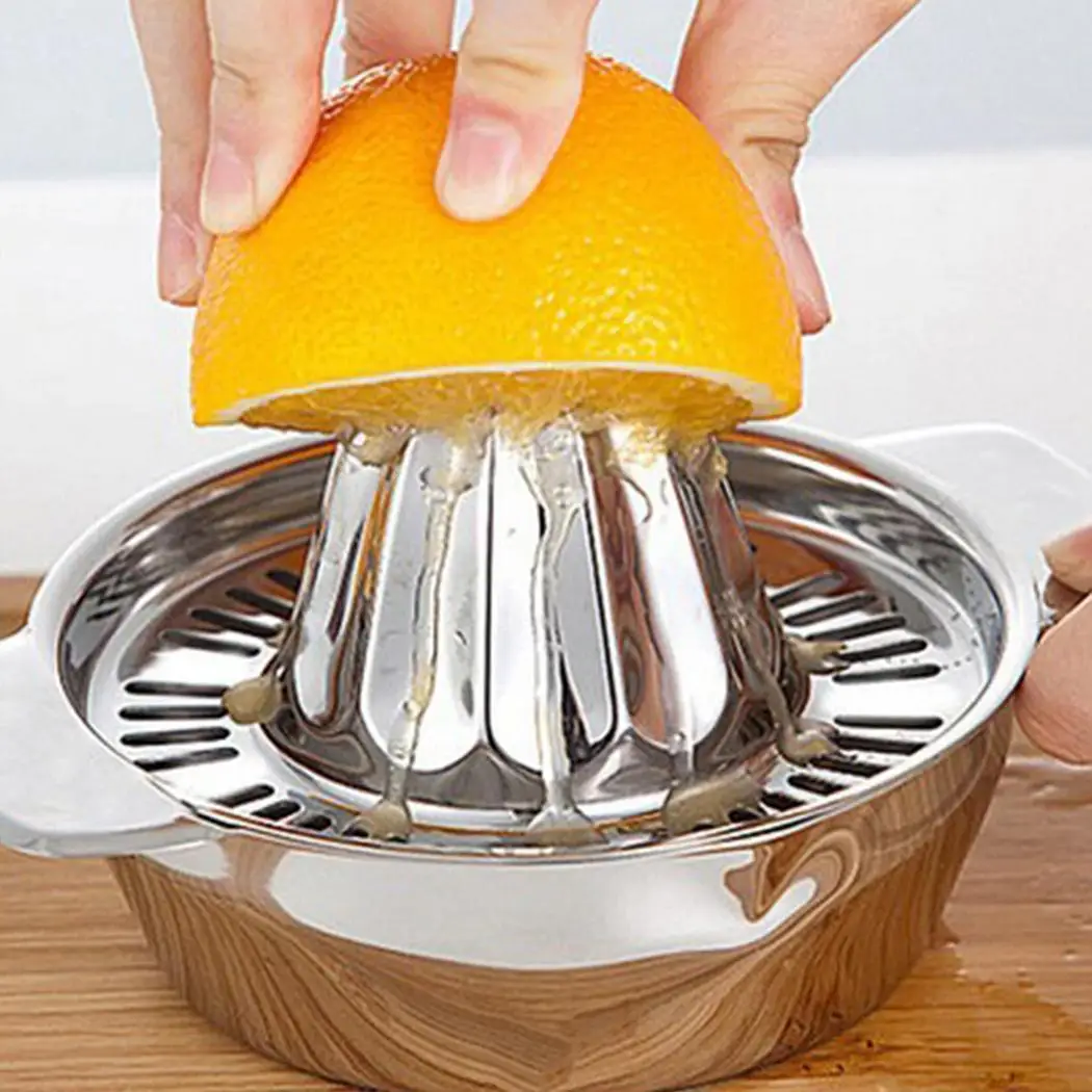 

Stainless Steel Manual Juicer Citrus Lemon Orange Hand Press Juicing Tool Kitchen Portable Juice Maker Fruit Squeezer Extractor