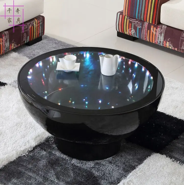 Heightening as few. Creative tea table. Toughened glass. Furniture lamp round table Heightening as few. Creative tea table. Toughened glass. Furniture lamp round table