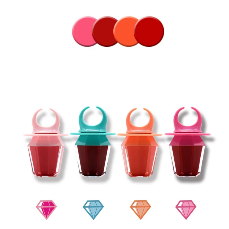 1PC 2019 Lipstick Matte Waterproof Velvet Lip Stick Sexy Red Pigmented Makeup Lipsticks Beauty Lips Lovely Ring Shape |