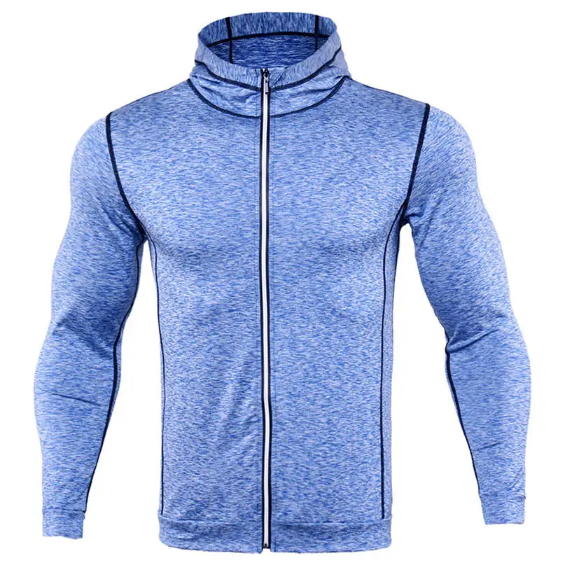 Men's quick-drying jacket tight breathable warm jacket autumn and winter running clothes fitness clothing long-sleeved sweater  (15)