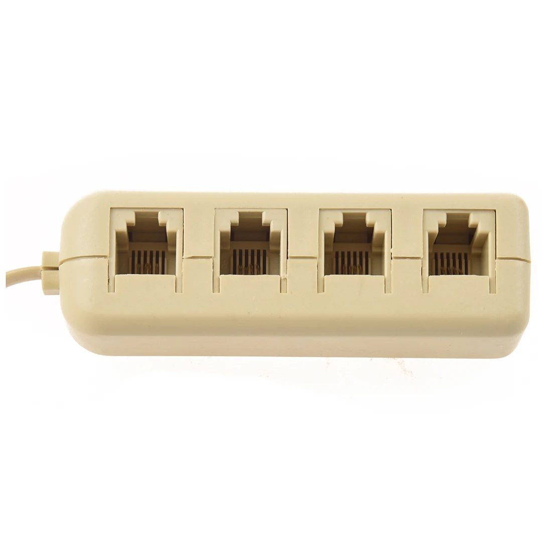 RJ11 6P4C إلى 6P4C 4 طريقة الهاتف خط وحدات الفاصل محول البيج
