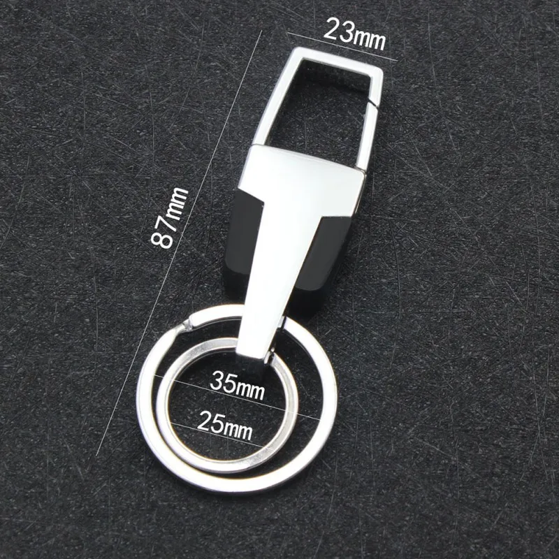 

Car Key Rings Leather Key Chain Waist Hanging Key Ring Metal Auto Key Holder Men Business Keychain
