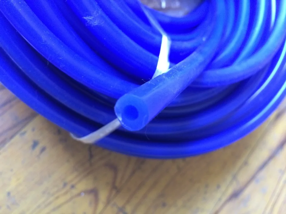 3 м/лот, синий 19x25 мм силиконовая трубка внутренний диаметр 19 мм диаметр 25 мм высокотемпературный устойчивый пищевой Водопровод