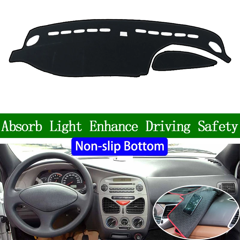 

For FIAT Palio siena Weekend 2004 2005 2006 Non-slip Bottom Dashboard Cover Car Decals Car Stickers Interior Car Accessories