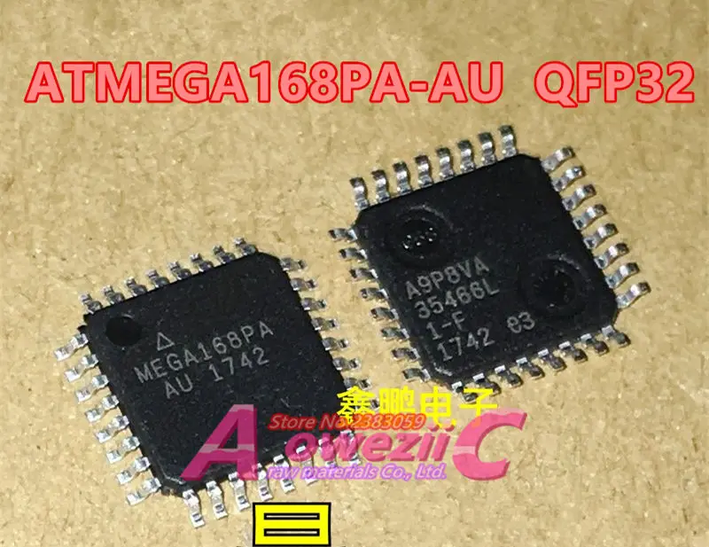 

Aoweziic 100%new original ATMEGA168PA-AU ATMEGA168PA ATMEGA168-20AU ATMEGA168 ATMEGA168V-10AU ATMEGA168V QFP-32 MCU controller