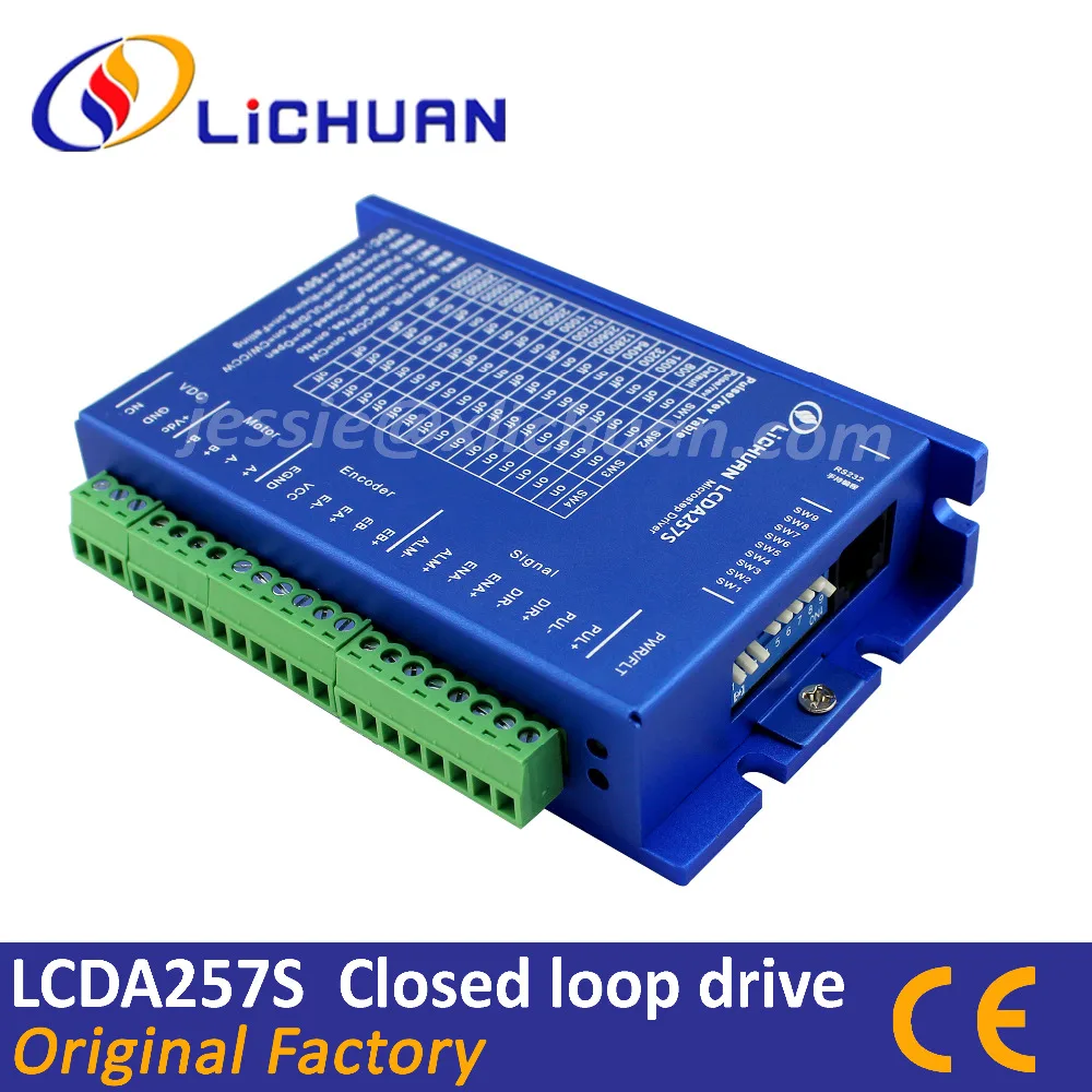 Lichuan Fase Closed Loop Driver Lcda257s 17 Nema Passo Cnc Stepper Servo Controlador Dc2050v para 3d de Impressora