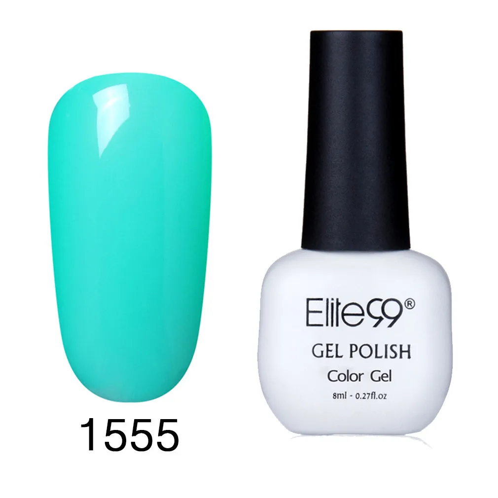 Elite99 8 мл Лидер продаж Цвет, гель, лак для ногтей, био-Гели Soak Off УФ полу Перманентный лак для ногтей Lucky лак Лаки - Цвет: G1555